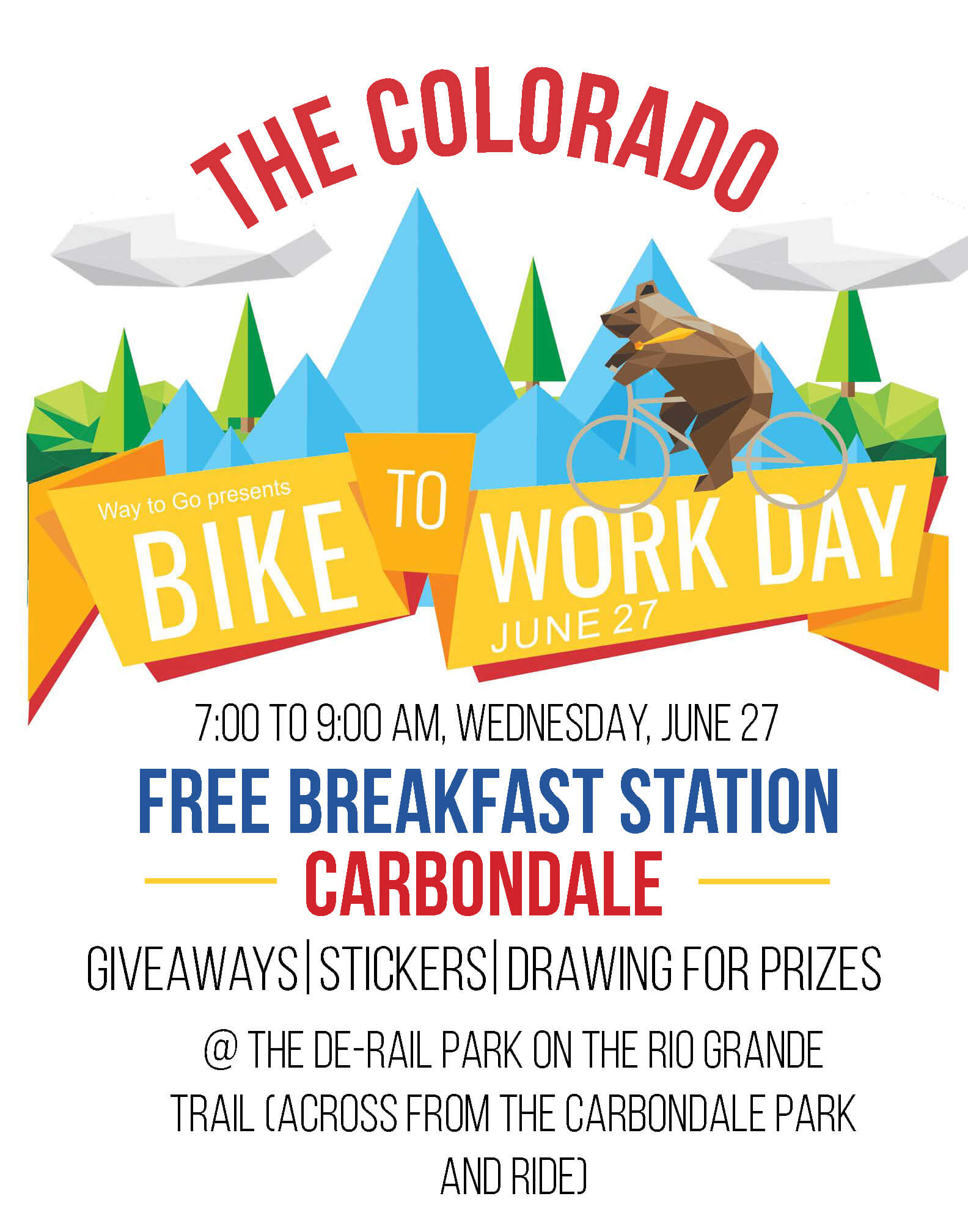 Colorado Bike To Work Day June 27, 2018 RFTA