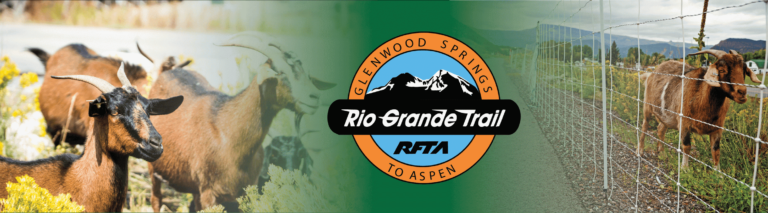 Rio Grande Trail logo with goats