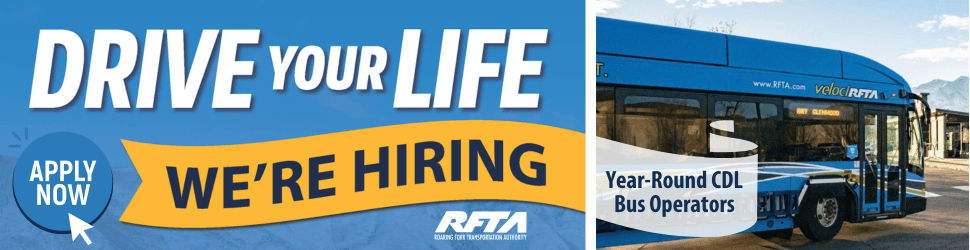 Drive your Life and drive with RFTA. Ee're hiring - Year-round CDL Bus operators