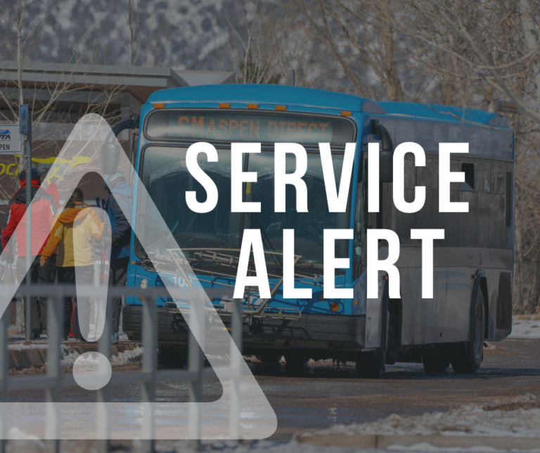 A RFTA bus image with the words Service Alert