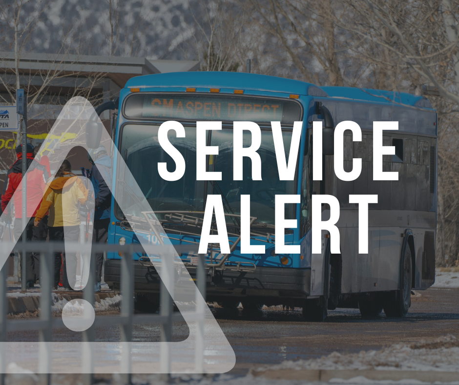 A RFTA bus image with the words Service Alert