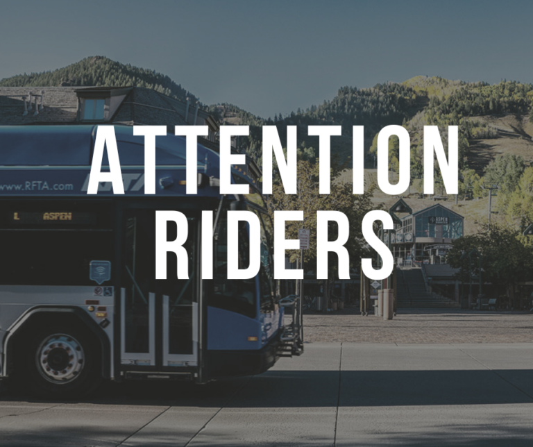 Attention Riders Image with a bus